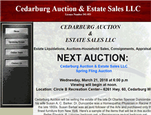 Tablet Screenshot of cedarburgauction.com